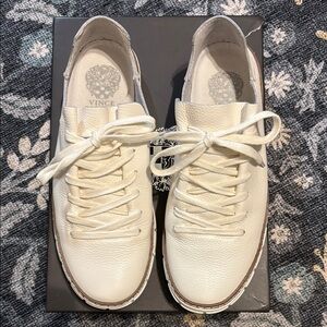 Vince Camuto White Sneakers Sleek Minimalist Design